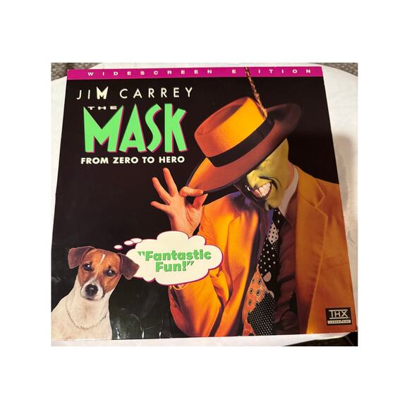 The Mask Jim Carrey Widescreen Edition Laserdisc 1994 - Picture 1 of 4